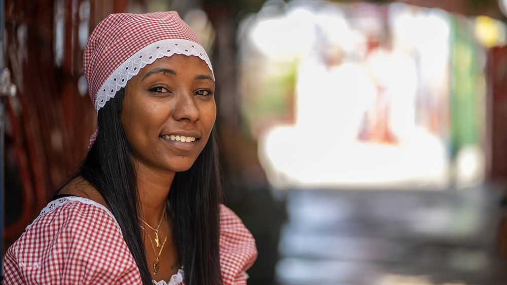 Portrait d’une femme à Cuba